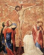 Jean de Beaumetz Christ on the Cross with a Carthusian Monk Time-line: 1351-1400 School: Flemish Form: painting Type: religious oil painting